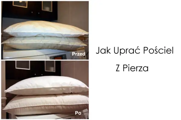 Przed i po wypraniu poduszek z pierza. Dowiedz się, jak prać poduszki z pierza, by były jak nowe.